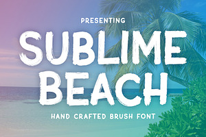 Sublime Beach Halloween Brush Font