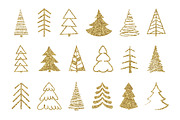Christmas tree silhouettes, a Decorative Illustration by Paper Cards (Thumbnail 3 of 3)
