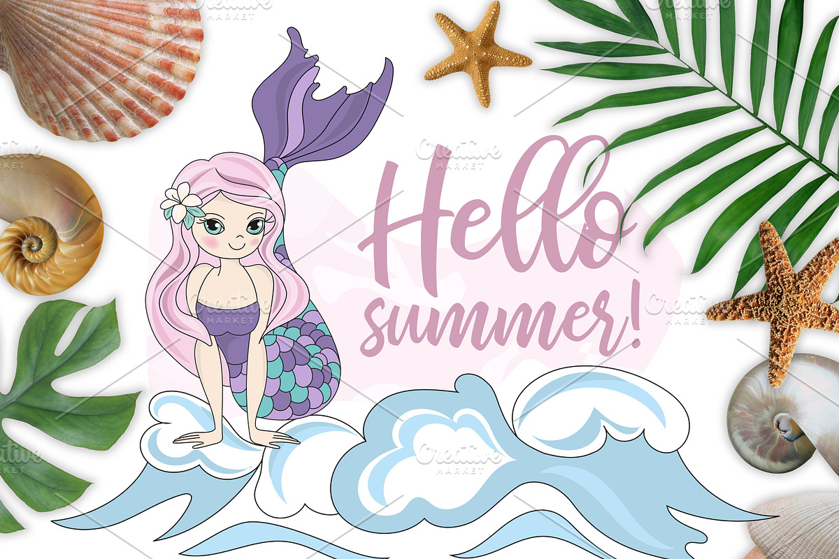 MERMAID VACATION, a Decorative Illustration by FARAWAYKINGDOM (Photo 8 of 11)