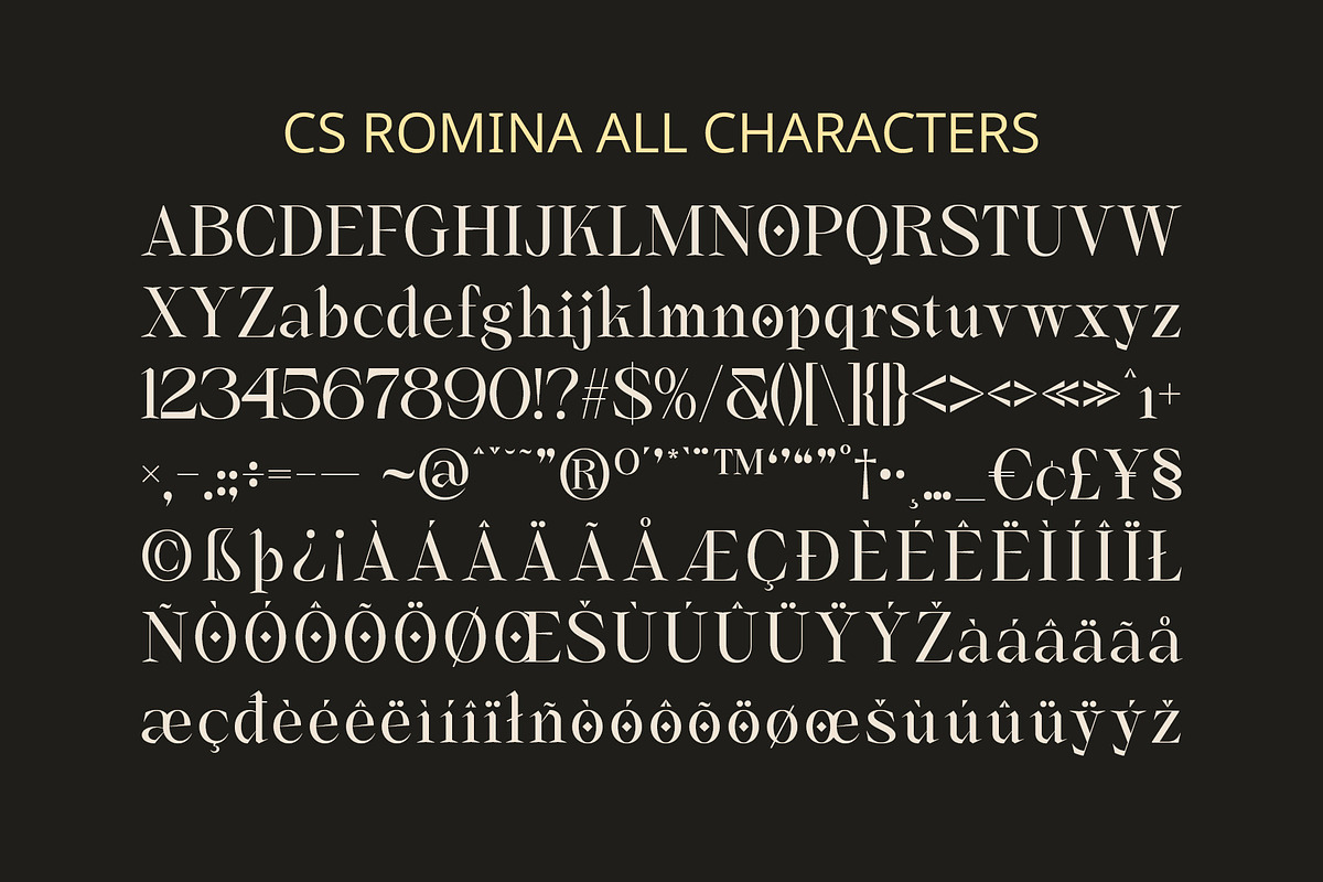 CS Romina – Elegant Font, a Serif Font by Craft Supply Co. (Photo 8 of 8)