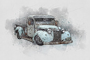 Car Watercolor Art Photo Effect, an Action Add-On by MRI STUDIO (Thumbnail 13 of 15)