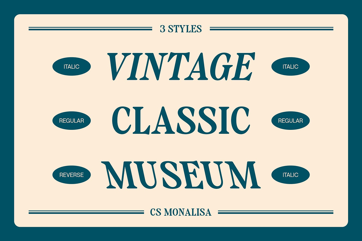 CS Monalisa – Classic Font, a Serif Font by Craft Supply Co. (Photo 2 of 8)