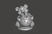 Bear Pencil Holder 3D Print STL, an Animal 3D Model by Creative Art (Thumbnail 4 of 4)