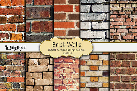 Brick Walls Printable Papers