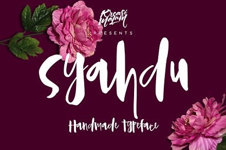Syahdu Font, a Script Font by Kreasi Malam
