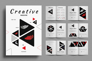 Black and Red Magazine Layout, a Magazine Template by ContestDesign