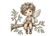 Fairy Boy Clipart PNG, an Illustration by Memories By Lea (Thumbnail 20 of 20)