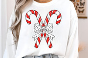 Candy Cane Bow Christmas Png, an Illustration by Libby Wishes (Thumbnail 4 of 6)