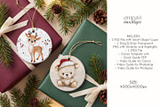 Ornament Mockup Set of 2, a Household Mockup by EmpaviMockups (Thumbnail 4 of 5)