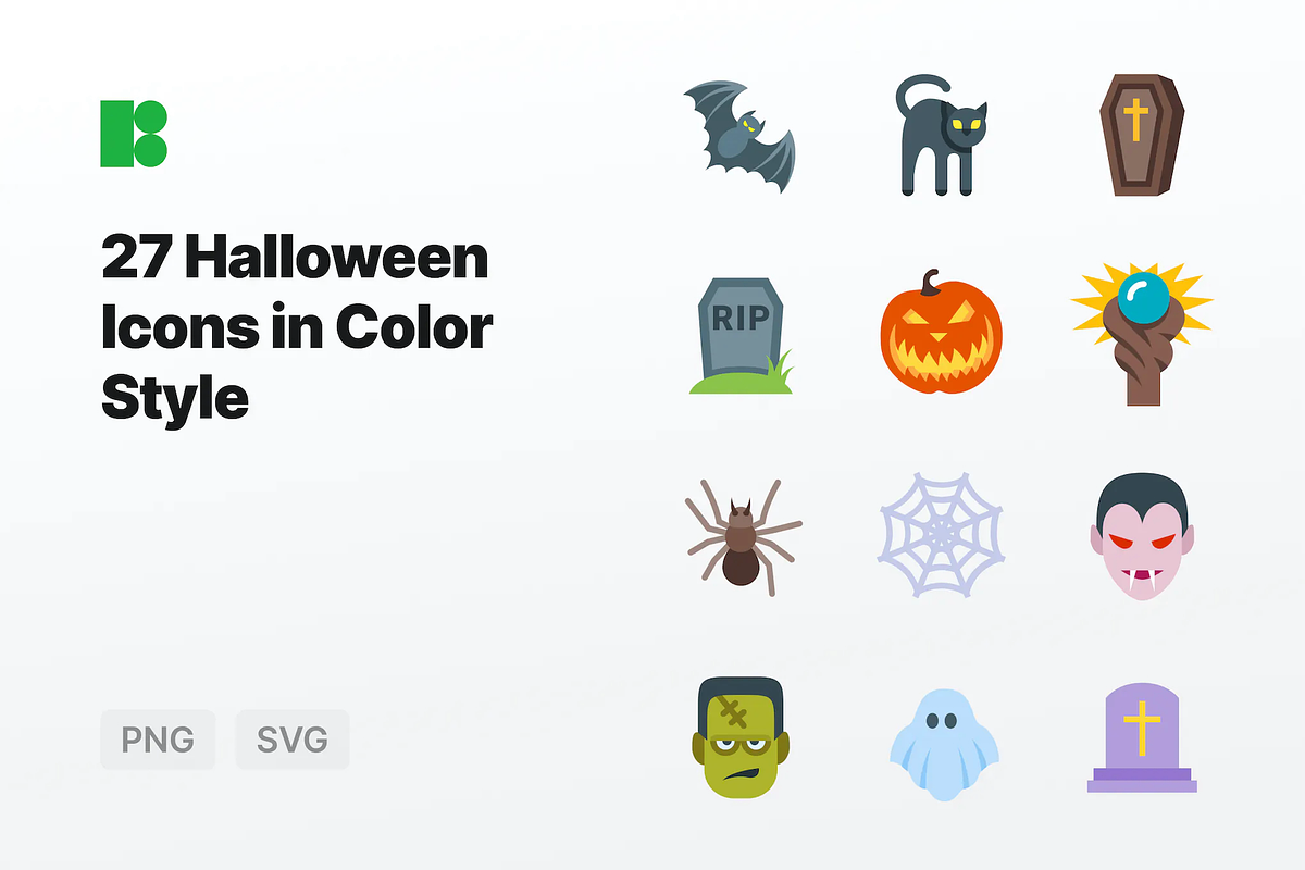 Halloween Icons, a Solid Icon by Icons8 (Photo 1 of 2)