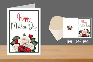 Mother's Day Printable Card, a Card Template by adelaide