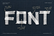 Tape White Font, a Sans Serif Font by Handmadefont (Thumbnail 15 of 15)