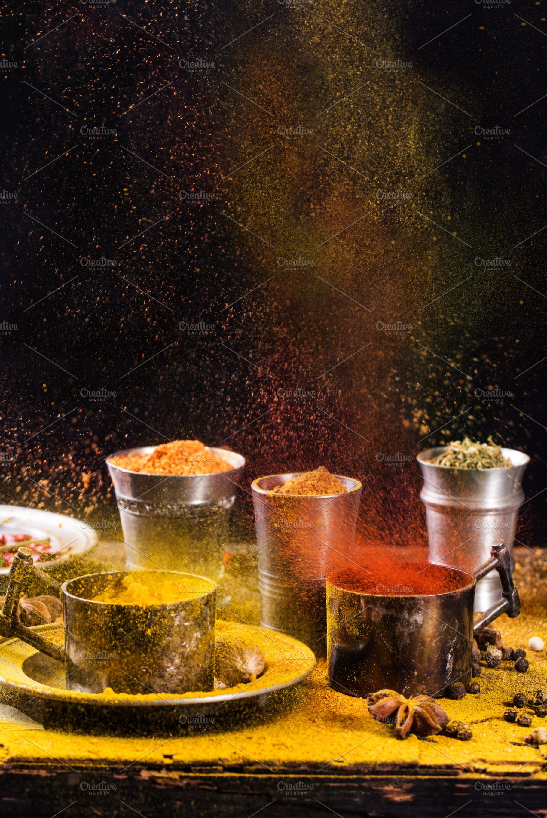Exploding of spices