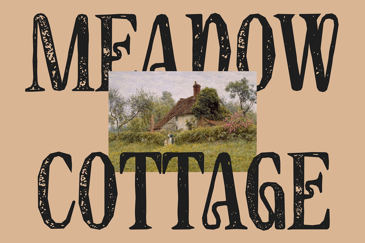 CS Quinoa Stamp, a Serif Font by Craft Supply Co. (Photo 6 of 8)