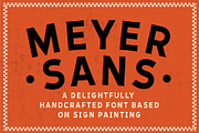 Meyer Sans, a Sans Serif Font by Quentin Bangston (Thumbnail 1 of 5)