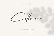 Colbiac - Casual Script Font, a Script Font by Craft Supply Co. (Thumbnail 1 of 10)