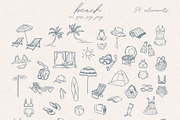 Wedding, Beach, Sea Life Food Doodle, an Object Illustration by Designwork (Thumbnail 2 of 13)