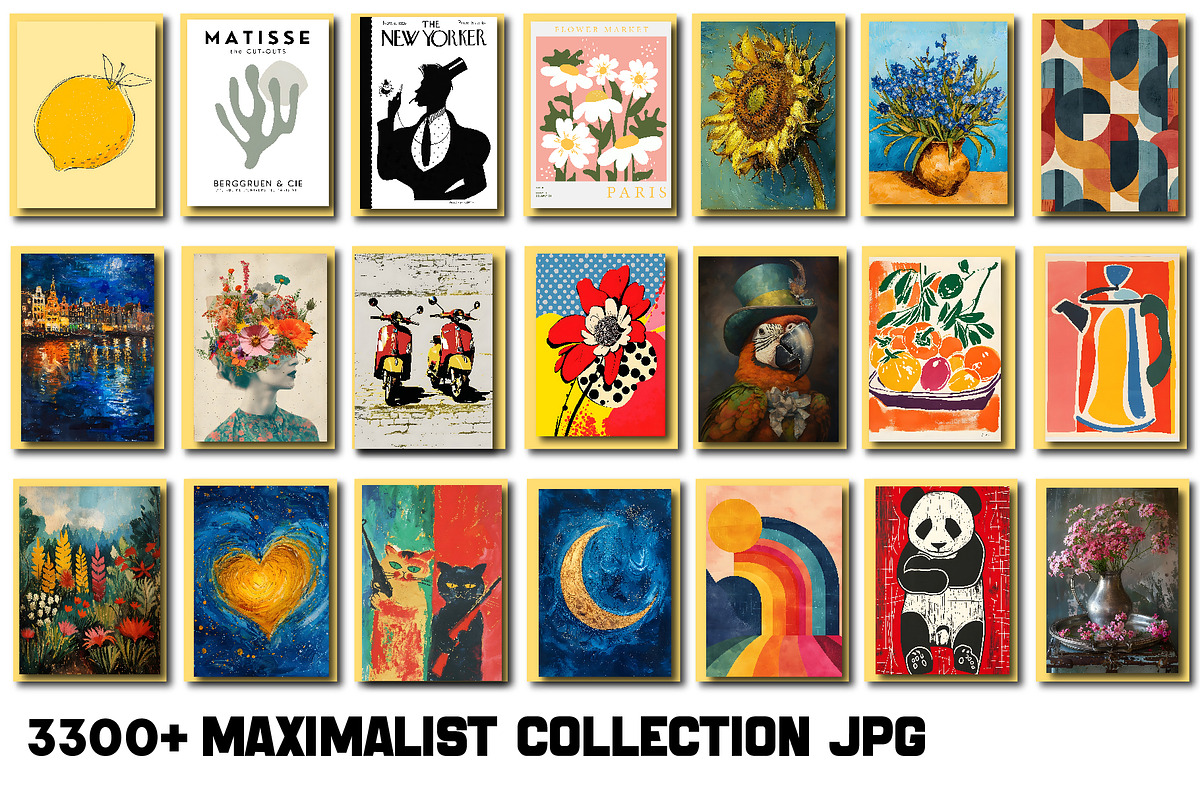 Maximalist Wall Art Collection, a Wallpaper Photo by Chipshpow Graphics (Photo 5 of 8)
