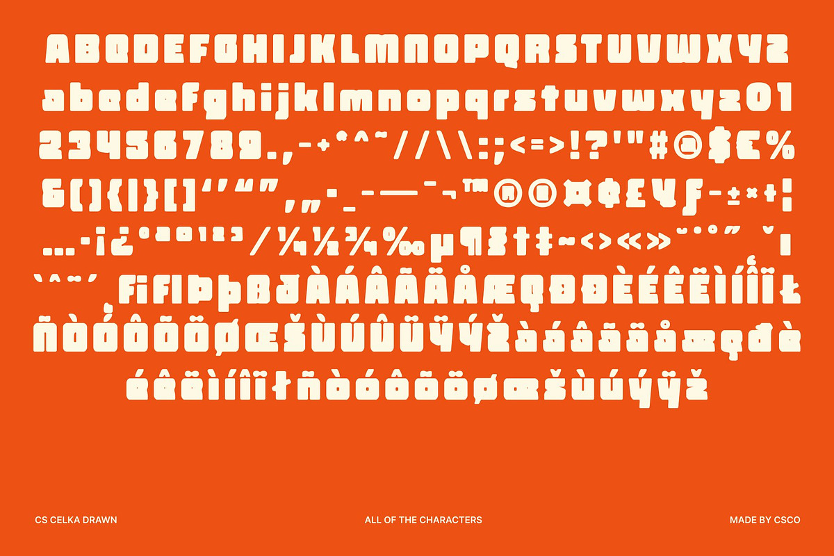 CS Celka Drawn, a Sans Serif Font by Craft Supply Co. (Photo 8 of 8)