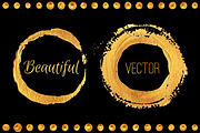 Gold brush strokes & background, a Texture Graphic by Margo Miller (Thumbnail 1 of 23)