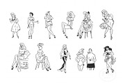 Retro Cartoon Women Illustrations, an Illustration by FM Era Studio (Thumbnail 2 of 4)
