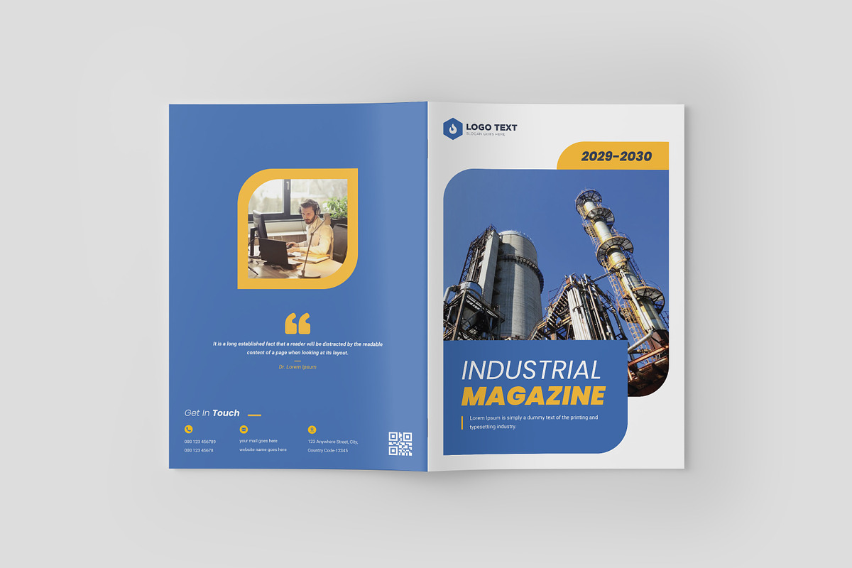 Business Magazine Brochure Template, a Brochure Template by zahidhossainalif (Photo 2 of 9)