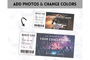 Editable Concert Ticket Template, a Templates & Theme by Templatables (Thumbnail 2 of 7)