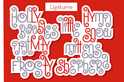 Santa's Beard Curly Christmas Font, a Font by Dancing with Ink (Thumbnail 25 of 30)