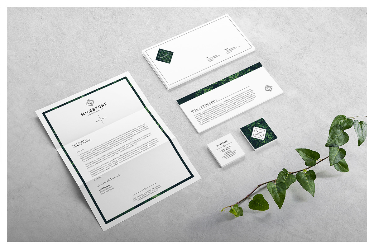 MILESTONE Stationery Collection, a Stationery Template by Ruby&Heart Studio (Photo 4 of 14)