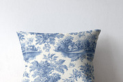 French Toile de Jouy Floral Pattern, a Pattern Graphic by elfy creative (Thumbnail 2 of 4)