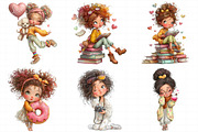 Quirky Love Girl Clipart, an Illustration by Daily.Designs (Thumbnail 3 of 5)