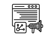 Share Line Icon, an Outline Icon by Pexelpy (Thumbnail 1 of 2)