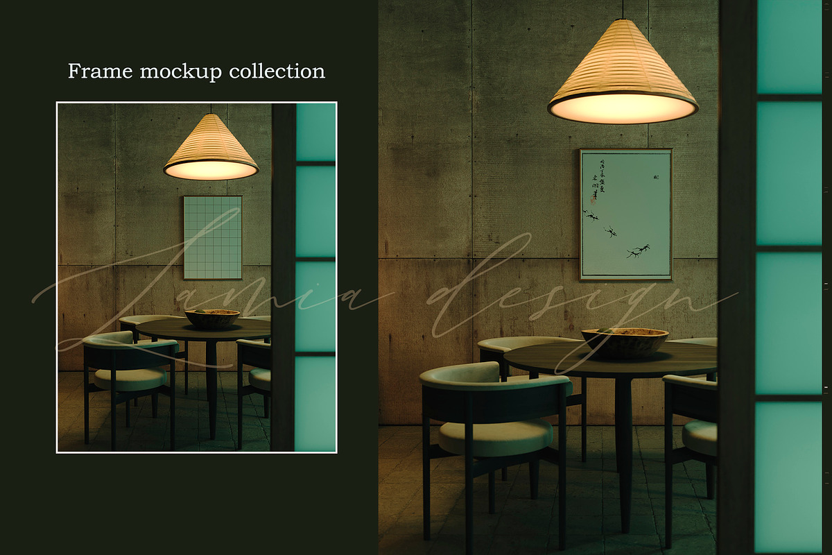 24 Japanese Style Art Mockups Frame, a Household Mockup by LAMIA DESIGN (Photo 9 of 21)