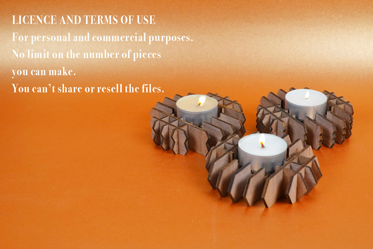 Candle Holder Grid Vector File for L, an Object Graphic by MaramadeLaser (Photo 2 of 5)