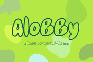 Alobby - A Hand Drawn Bubble Font