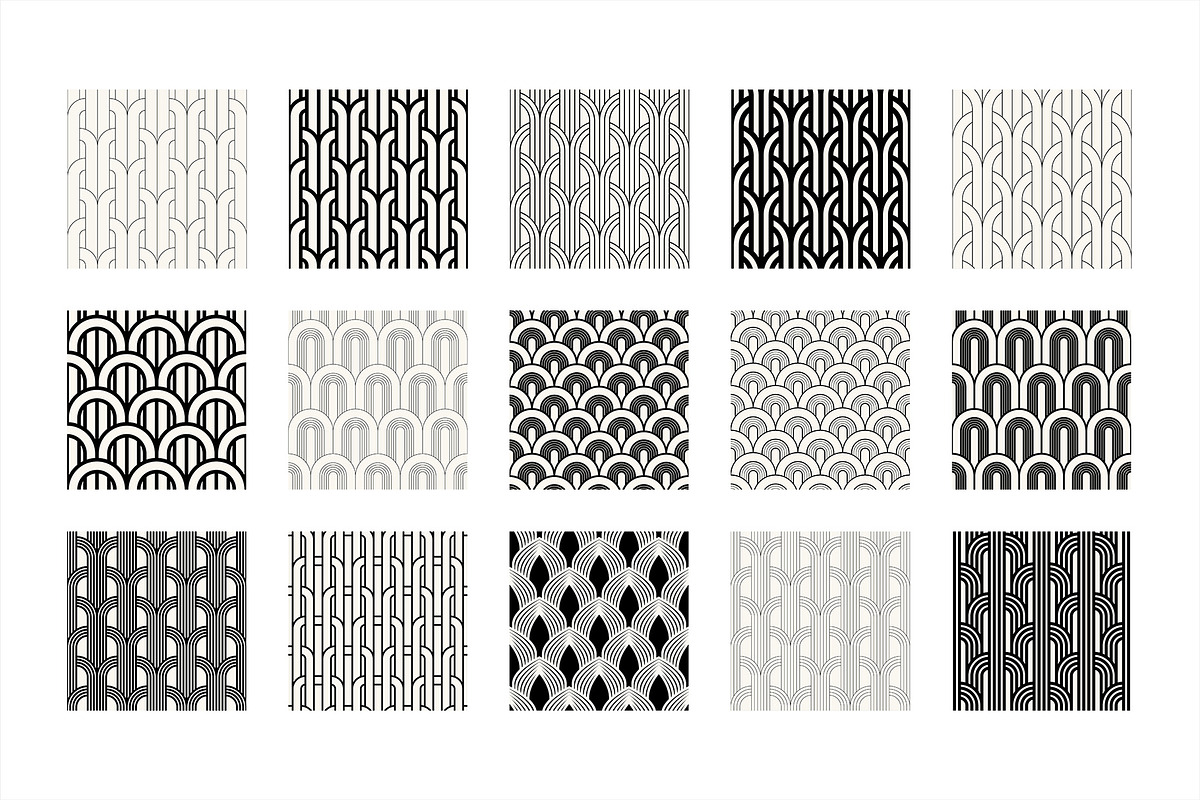 Art Deco Bundle  |  125 Patterns, a Pattern Graphic by Curly_Pat (Photo 6 of 13)