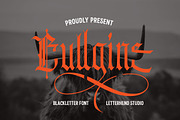 Bullgine Blackletter, a Blackletter Font by Letterhend Studio (Thumbnail 1 of 8)