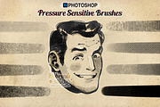 Photoshop - Vintage Halftone Brushes, a Brush Add-On by DiBrush Studio (Thumbnail 7 of 7)