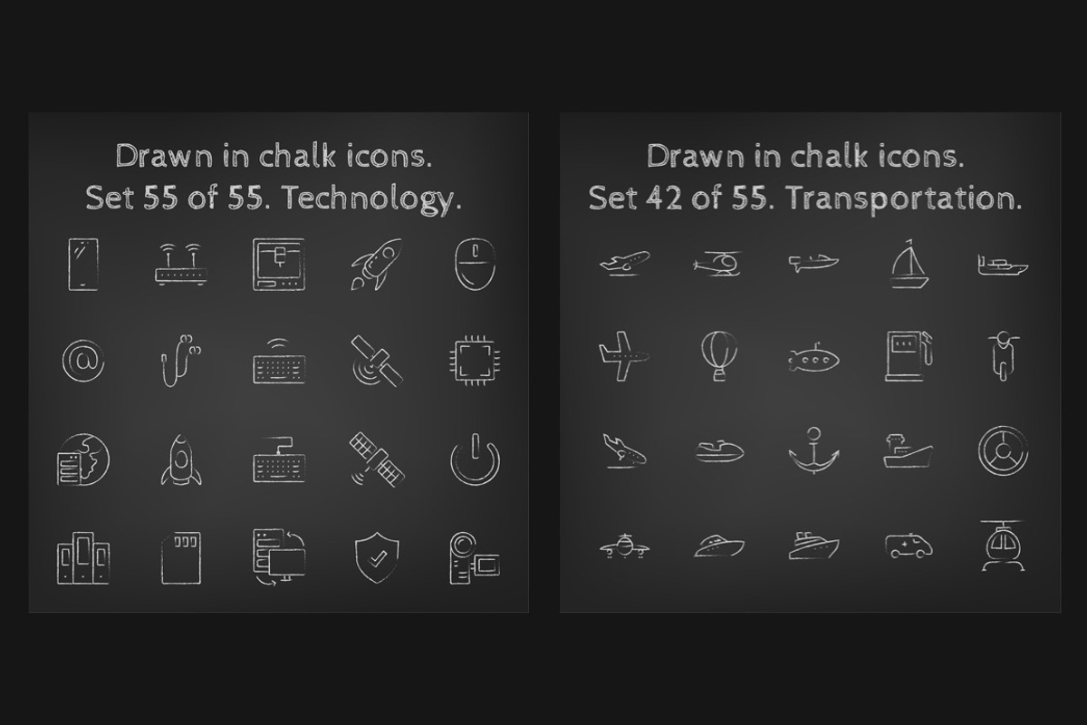 1100 Chalkboard vector icons pack, an Outline Icon by Visual Generation (Photo 28 of 31)