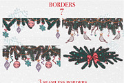 Christmas Vintage Vector Collection, a Seasonal Illustration by DiashaArt (Thumbnail 14 of 17)