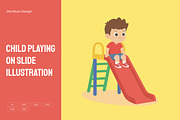 Child Playing Gameboy Illustration, an Object Illustration by Partikusi Design (Thumbnail 1 of 3)