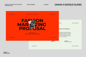 Fashion Marketing Proposal Canva, a Presentation Template by adoestudio