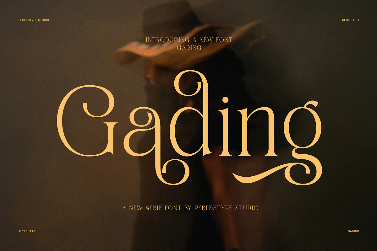 Gading Elegant Serif Display Font, a Serif Font by Perfectype (Photo 1 of 8)