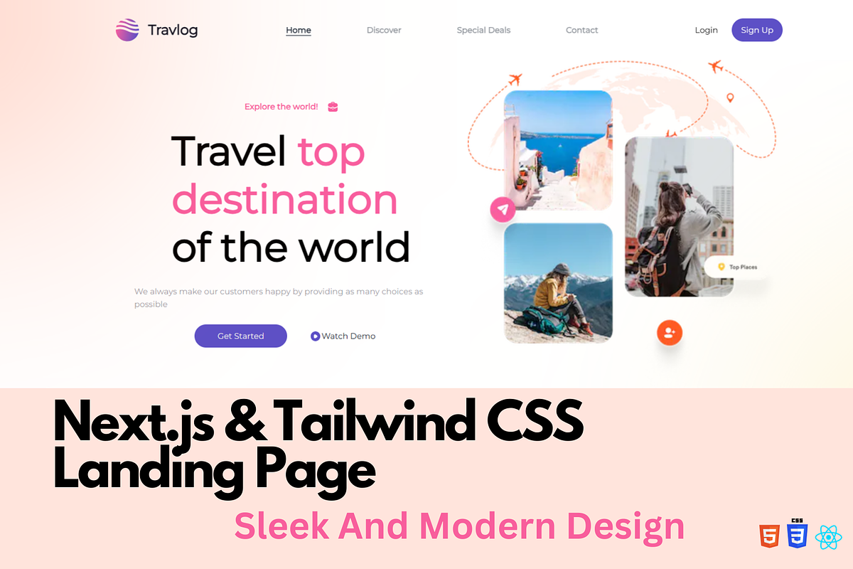 Tailwind CSS Landing Page, a Landing Page Template by