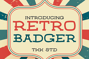 Retro Badger - Western Font