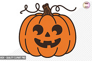 Halloween Pumpkin Clipart Bundle, a Graphic by crative8112 (Thumbnail 8 of 10)