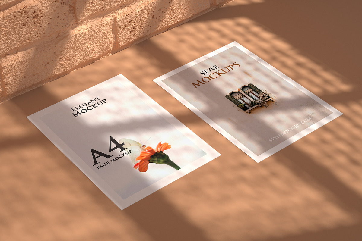 Set of Poster Frame Mockups Vol 2, a Print Template by StyleMockups (Photo 6 of 7)