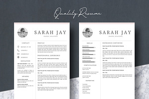 Resume Template 4 Pages Clean