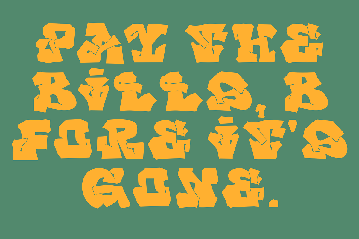 Spray Cult, a Blackletter Font by JelekType (Photo 3 of 8)