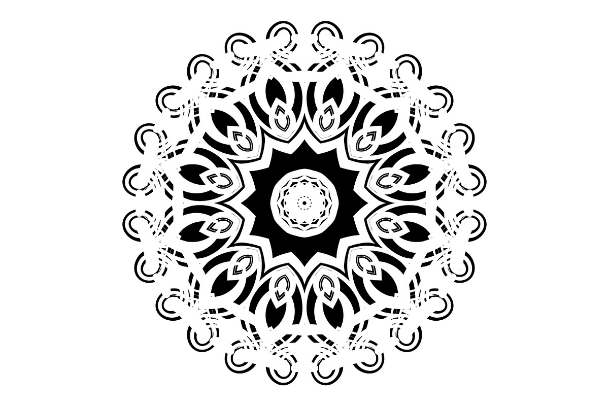 Artistic Mandala Vector Collection, a Decorative Illustration by NJ Himel (Photo 84 of 101)